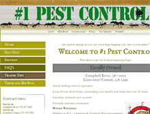 Tablet Screenshot of no1pestcontrol.ca